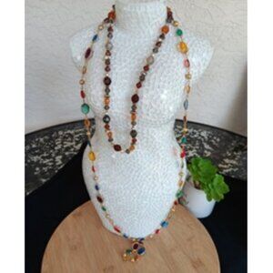 multicolor necklaces vintage